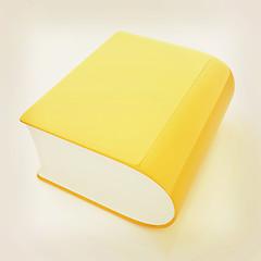 Image showing Glossy Book Icon isolated on a white background . 3D illustratio