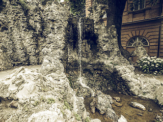 Image showing Valentino park in Turin vintage desaturated