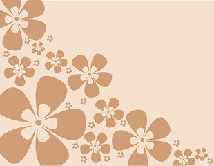 Image showing vector floral background