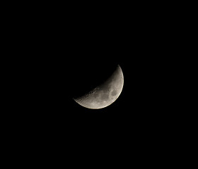 Image showing Waxing Crescent Moon