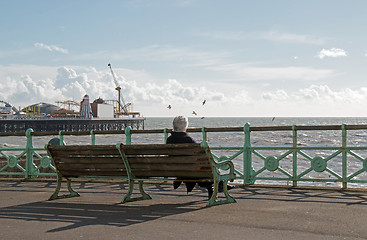 Image showing Person on Brighton Promenade