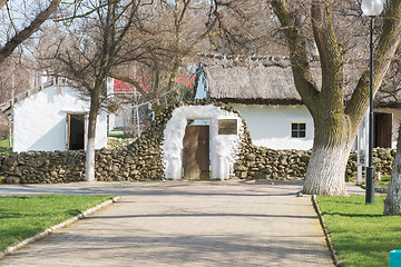 Image showing Taman, Russia - March 8, 2016: at the house-museum type memory stay the great Russian poet MY Lermontov\'s Taman in September 1837