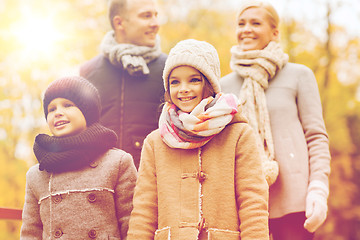 Image showing happy family in autumn park