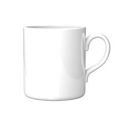 Image showing White coffee mug