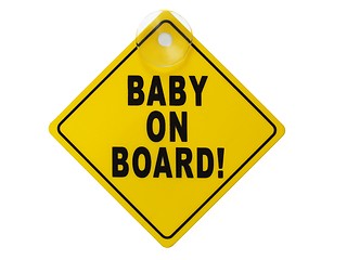 Image showing Baby on board sign