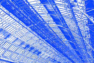Image showing Industrial Roof in Blue