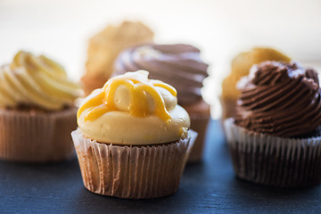 Image showing Cupcakes desert cream