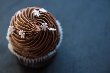 Image showing Chocolate cupcakes desert