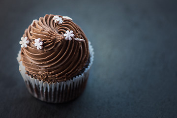 Image showing Chocolate cupcakes desert