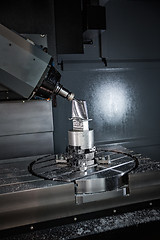 Image showing Metalworking CNC milling machine.