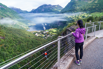 Image showing Geiranger fjord, Norway.