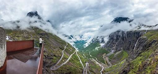 Image showing Panorama Troll road lookout