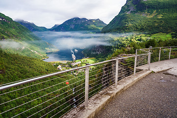 Image showing Geiranger fjord, Norway.