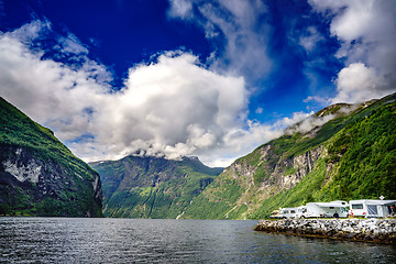 Image showing Geiranger fjord, Norway.