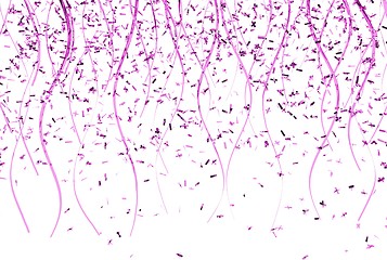 Image showing falling pink confetti