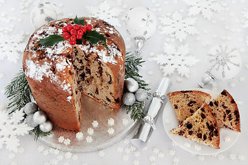 Image showing Italian Chocolate Panettone Christmas Cake