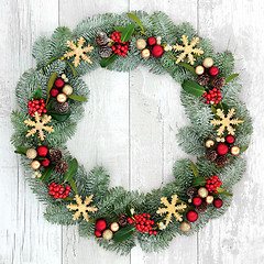 Image showing Christmas Welcome Wreath