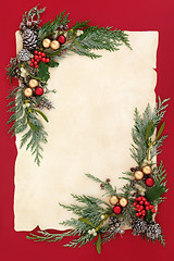 Image showing Christmas Abstract Background Border