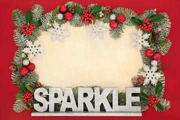 Image showing Christmas Sparkle Background Border