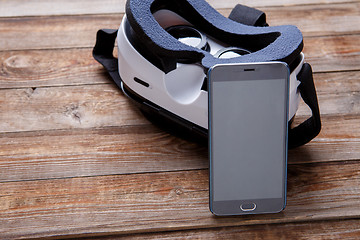 Image showing virtual vr glasses goggles headset