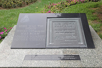 Image showing Mother Teresa Memorial Plaque