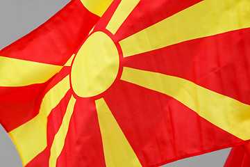 Image showing Macedonia Flag