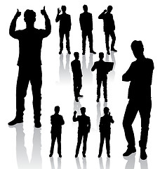 Image showing Business Man Silhouettes new 08