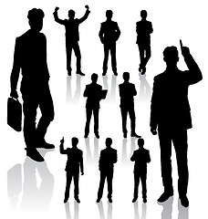 Image showing Business Man Silhouettes new 11