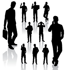 Image showing Business Man Silhouettes new 12