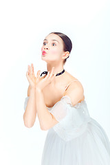 Image showing Romantic Beauty. Retro Style ballerina