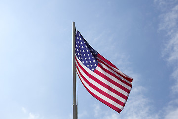 Image showing Flag of United States on a flagpole