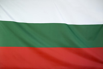Image showing Textile flag of Bulgaria
