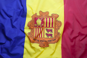 Image showing Textile flag of Andorra