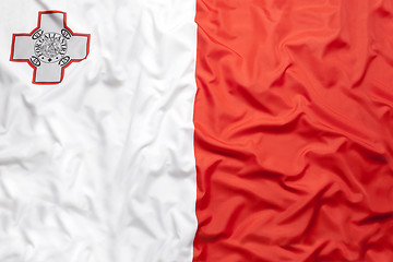 Image showing Textile flag of Malta