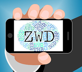 Image showing Zwd Currency Indicates Forex Trading And Dollar