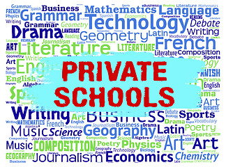 Image showing Private Schools Means Non State And Educating