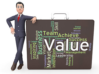 Image showing Value Words Indicates Quality Control And Approval