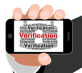 Image showing Verification Lock Means Authenticity Guaranteed And Certificated