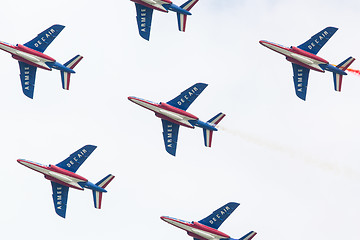 Image showing LEEUWARDEN, THE NETHERLANDS-JUNE 11, 2016: Pilots of Patrouille 