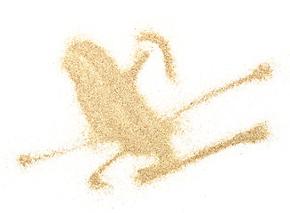 Image showing sand on white