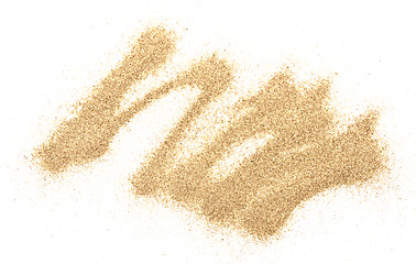 Image showing sand on white