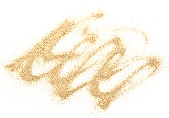 Image showing sand on white