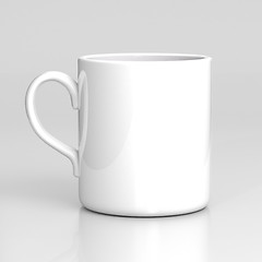 Image showing White coffee mug