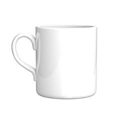 Image showing White coffee mug