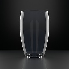 Image showing Water Glass on Black