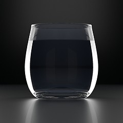 Image showing Water Glass on Black