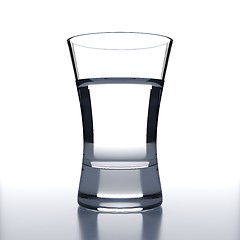 Image showing Vodka Glass on black