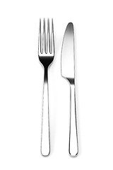 Image showing Fork and knife isolated