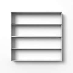 Image showing Blank shelves