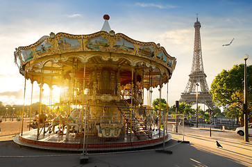 Image showing Carousel in Paris